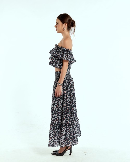SIXDO Woven Flared Dress 2 Pieces
